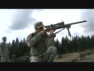 米陸軍スナイパーの射撃訓練