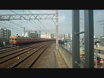 【定点観測】平日朝ラッシュ時の京阪本線古川橋駅【4倍速】