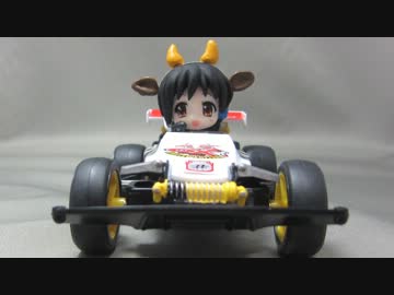ミニ四駆にねんぷち のせてみた
