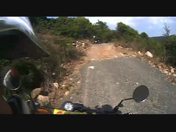 トリッカーで林道ツーリング.