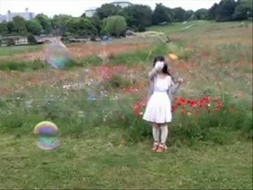 しゃぼん玉と戯れるずみさんを勝手にPV風にしてみた