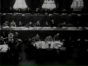 極東国際軍事裁判いわゆる東京裁判実写映像１