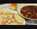 【一人暮らしの】ナン＆トマトカレー【定番メニュー】