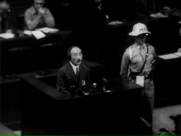 極東国際軍事裁判いわゆる東京裁判実写映像３