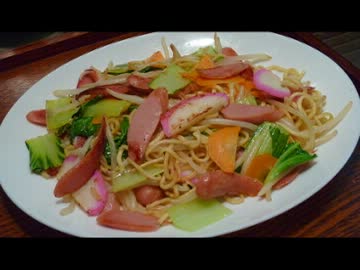 【手抜きランチ】焼きちゃんぽん