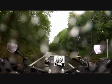 変なバイクで雨の日ツーリング