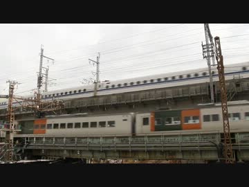 【鉄道動画】横須賀線E217系 横須賀線185系回送 東海道新幹線N700系