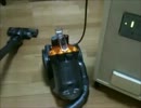 蓄電池を電源に掃除機を使ってみました。