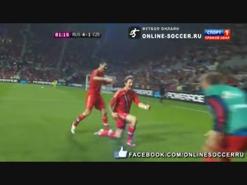 ゆーろ２０１２　ろしあ　対　ちょこ　ごーるはいらいと