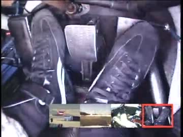 ARTA NSX を駆る鈴木亜久里 ペダルワークアングル