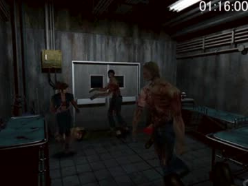 PC版バイオハザード2 ノーセーブでナイフ殲滅 クレア表 Part3