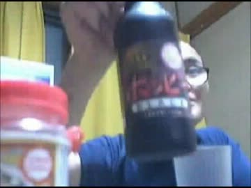 2012年6月15日　カツヒコの黒ホッピーとキャベツの鶏皮炒め