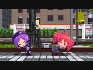 【MMD】ねんどろデフォ子・テトさんで「またあした」を踊ってもらった