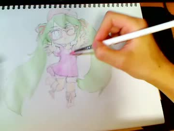 【アナログ】初音ミク描いてみた　part2【水彩鉛筆】