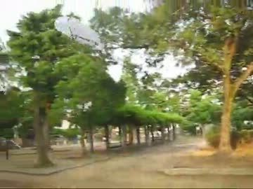 空飛ぶ電動うちわ（公園デビュー編）