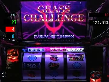 パチスロ実機　コードギアス　反逆のルルーシュ　設定6　STAGE4