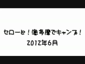 セローと！　奥多摩でキャンプ！