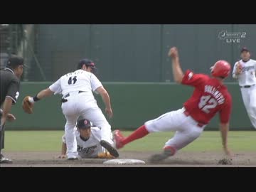 12/6/24 広島バリントンの殺人スライディングに森野怒る！