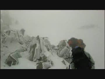 【日本百名山】奥穂高岳登ったよ２／２【まだ冬山】