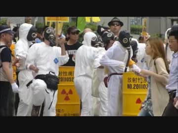 6/24 イノチアクション 脱原発デモ参加者の熱烈な応援　（前半）【大阪】