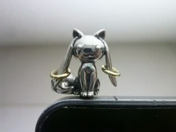 【まど☆マギ】QBのイヤホンジャックつくってみた【シルバーアクセ】