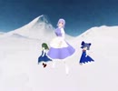 白岩さんで雪、無音、窓辺にて