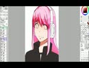 【線画】リア友の線画を塗ってみた【もらったので】
