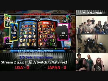 EVO2012前哨戦　USA vs JAPAN 5on5 part1　2012.7.5