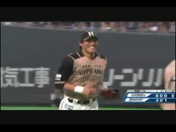 【レーザービーム】糸井嘉男の本塁ダイレクト返球