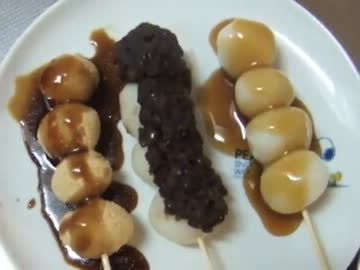 団子を三種類作ってみた