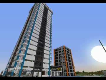 【minecraft】オフィスビルを作る！-part2-【ゆっくり実況】