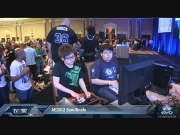 EVO2012 day1 スパ4AE Ver.2012 SemiFinals-pool　Justin Wong vs ふ～ど
