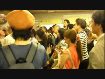 2012年7月6日　反原発・首相官邸包囲デモ 警察が国会議事堂前駅を封鎖