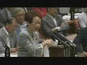07.10　参議院　予算委員会　川口順子議員（自民）