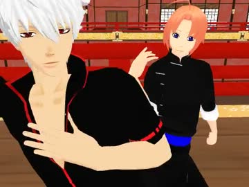 【MMD銀魂】銀さんとお兄ちゃんで「Kiss me 愛してる」