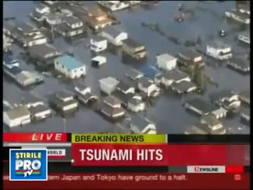 3月11日に投稿された海外の津波報道動画