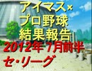 【iM@SPORTS】アイマス×プロ野球結果報告2012 セ・リーグ ～7月前半～
