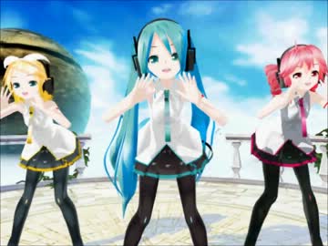 【MMD】Lat式ミク・リン・テトでgalaxias!