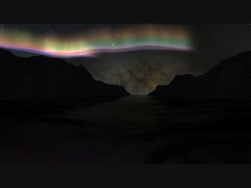 【MMD】オーロラのあるステージ【ステージ配布】