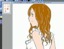 【描いてみた】Pixia5でAice5・メイキング：色マスク編