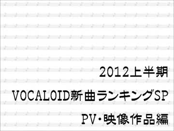2012上半期　VOCALOID新曲ランキングSP　PV・映像作品編