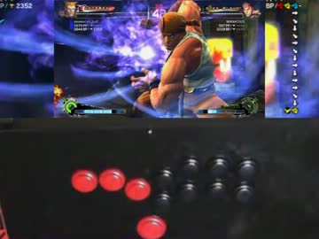 【PS3】 レバー無しアケコンでもセビ滅出ちゃった！手元動画 【HitBox】