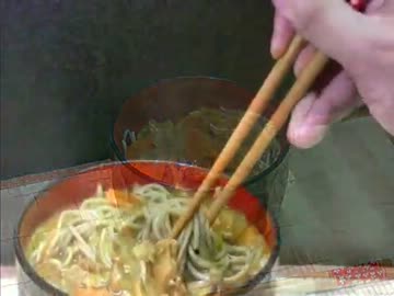たったの3分！　カレー鴨なんばん蕎麦の作り方。