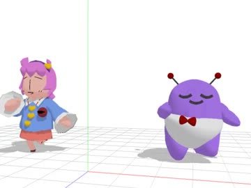 【MMD】にせさとりん＆ぱんつまご星人【進捗】