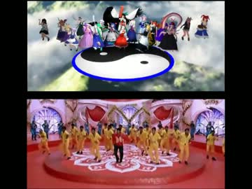 【比較動画】インドと東方キャラでサイバーサンダーサイダー踊り比べ