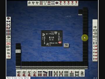 【天鳳】ダブリー一発ツモタンヤオ三色ドラ3【四麻】