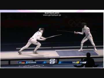 【150対0でドイツの】フェンシングでチョン発狂高画質版【コールド勝ち】