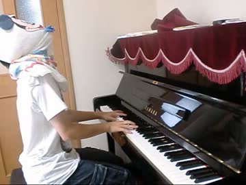 【目隠しして】　千本桜を弾いてみた　【ピアノ】