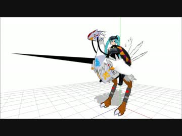 【MMDモデル配布あり】騎馬代用クリーチャ配布します