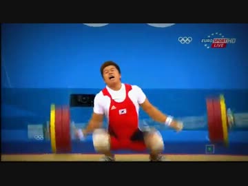 【ロンドン五輪】韓国人　重力挙げで腕が変な方向に曲がって痛みで泣く